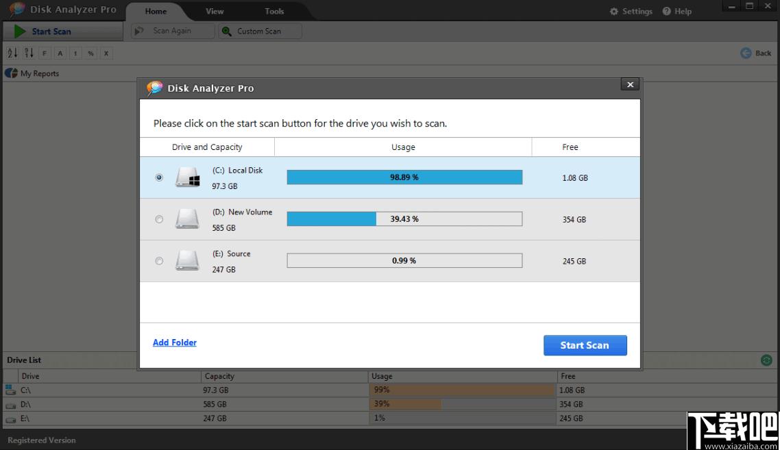 Disk Analyzer Pro下载,磁盘分析,磁盘扫描